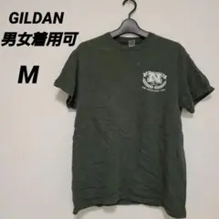GILDAN オリーブグリーン 【M】半袖Tシャツ 男女着用可