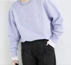 B.C STOCK ウォッシャブル　ロゴオーバースウェット