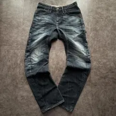 雰囲気◎ エドウィン カーブデニム ストレッチ バイカー ヒゲ アメカジ y2k