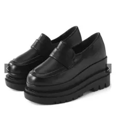 レザー厚底ローファー　25センチ