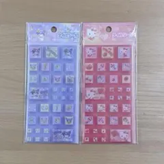 正規品｜新品｜キャラクターシールセット｜サンリオ｜タイルシール｜紫と赤｜2シート