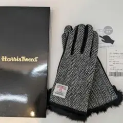 FUR COLLECTION ハリスツイード手袋 ヘリンボーン
