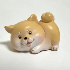 犬 置物 遊んでのポーズ フィギュア 柴犬
