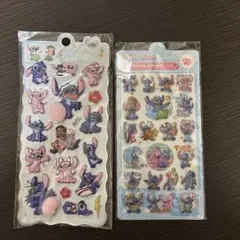 リロ＆スティッチ　お尻シール　キラキラ立体シール　2枚セット