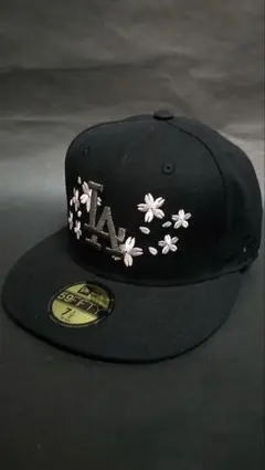 NEWERA×LAドジャースsakuraアートキャップブラック1/2