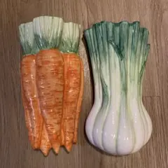 野菜モチーフ 壁掛けフラワーベース 2個セットのサムネイル