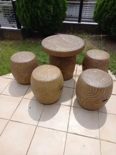 陶器製ガーデンファニチャー(しろねこのみい様専用)