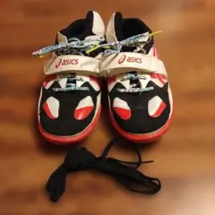23.5cm綱引き用シューズ「TOR109」 asics ハイカット黒/白/赤 - メルカリ