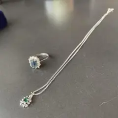ネックレス　トップ付き　シルバー