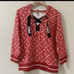 ZUMBA フード付きTシャツ レッド