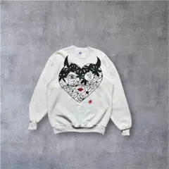 90s USA製JERZEES グラフィックアートスウェット　XL