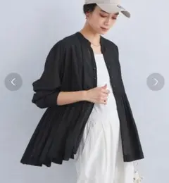 【新品・タグ付き】グリーンレーベルリラクシング　全方位映えブラウス　ブラック