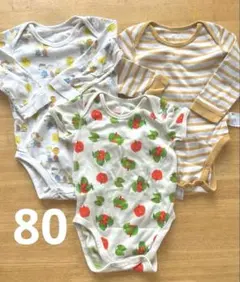 ベビー肌着　ボディスーツ　ロンパース　ロンパースまとめ売り　80 ユニクロ