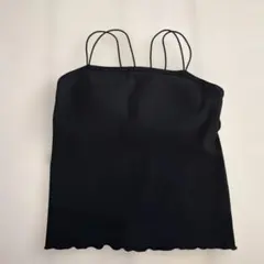 カップ付きキャミソール　M 黒