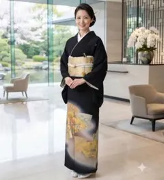 しんさん様専用 黒留袖 金彩 貝桶 逸品 - メルカリ