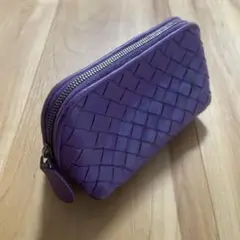 BOTTEGA VENETA ポーチ パープル　ボッテガ　ミニポーチのサムネイル
