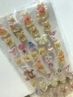 ディズニー くまのプーさん ぷっくり 立体シール 海外製 新品