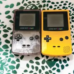 Nintendo ゲームボーイカラー 本体 クリアパープル イエロー ジャンク
