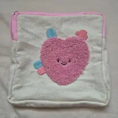 ガチャガチャ 心臓 刺繍ポーチ