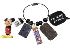 2点セット　チャーム　じゃらじゃらキーホルダー　キーリング　(34)