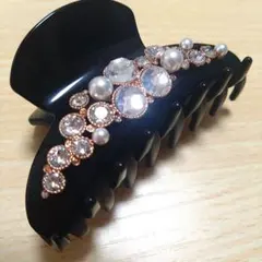 Swarovski ヘアクリップ ブラック パール ビジューのサムネイル