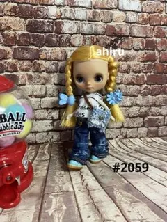 #2059♥️プチブライス アウトフィット♥️デニム パンツ