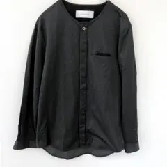 CURLY カーリー バンドカラー カーディガン チャコール 日本製のサムネイル