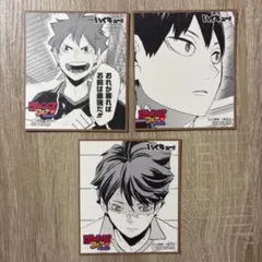 ジャンプフェア 特典 2017 色紙 ハイキュー 影山飛雄 及川徹 日向翔陽