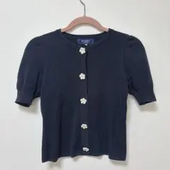 定価2.7万円新品♡M'S GRACY カメリア ネイビー カーディガン 38 定価2.7万円新品♡M'S GRACY カメリア ネイビー カーディガン 38
