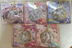 コロふわシールフレーク マイメロ クロミ キティ 日焼け パワパフ　トムジェリー