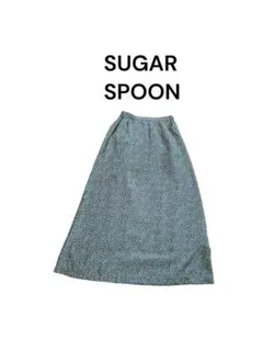 【美品】SUGAR SPOON 花柄ロングスカート　グリーン系 FRのサムネイル