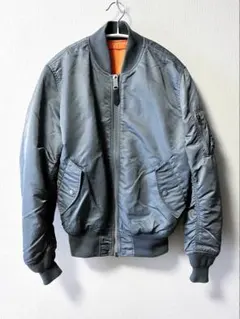 Alpha MA-1 フライトジャケット リバーシブル ★グレー系レアカラー S