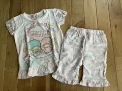 新品 女の子 リトルツインスターズ キキララ 半袖パジャマ 110センチ