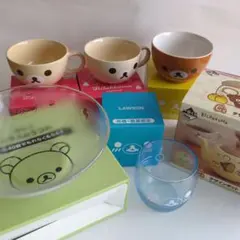 ローソン リラックマ マグカップ、グラス、ティーポット、ボウル、スープマグセット