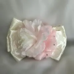 リボンヘアクリップ　髪飾り　髪留め　ヘアアクセサリー　バンス　大きめ　ドレス