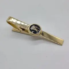 良品　バーバリー　ネクタイピン　ブラック×ゴールド