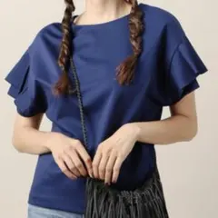 BEAUTY&YOUTH ロイヤルブルー　カットソー