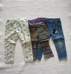 男の子 キッズ 子供 デニム パンツ ディズニー ユニクロ 90cm 長ズボン
