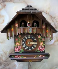 西ドイツ製 鳩時計　3錘式 オルゴール付き メーカー不明 ジャンク品