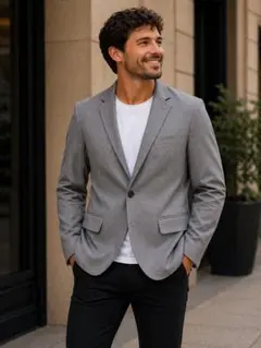 KORS MICHAEL KORS グレー ビジネスジャケット サイズ6