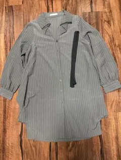 antiqua ストライプシャツ・ワンピース