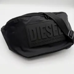 【未使用級】DIESEL ボディバッグ ロゴ ナイロン 黒 ディーゼル