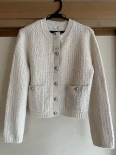 GU ツイーディーニットカーディガンS