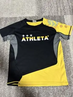 ATHLETA 半袖シャツ 黒/黄　150cm