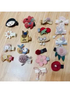 ハンドメイド ヘアクリップ セット