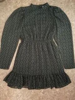 ZARA 幾何学模様 ブラウス ワンピースのサムネイル