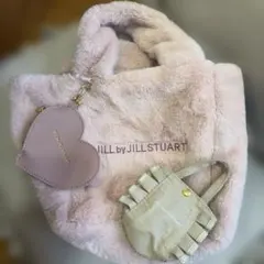JILL by JILL STUART ピンクファーハンドバッグ