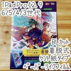 iPad Pro 12.9 ペーパーライクフィルム 着脱式 ブルーライトカット