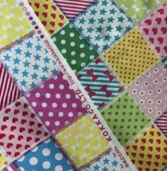 KOKKA Berry Cotton パッチ柄 2色 set
