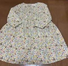 花柄　長袖　ワンピース　120　ペアマノン　スカート